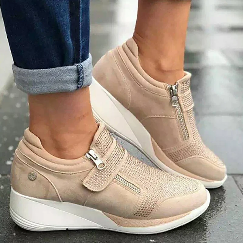 Модные стразы женские кроссовки большой размер 43 на застежке липучке