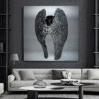 Абстрактное искусство ангельское крыло перо плакаты и принты Картина на холсте Современные настенные картины для гостиной украшение дома