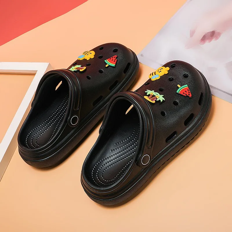 

2021 New Women Sandals Summer Clogs Slippers Lightweight Soft Bottom Beach Sandals EVA Fashion Cute Casual Jelly Shoes for Women