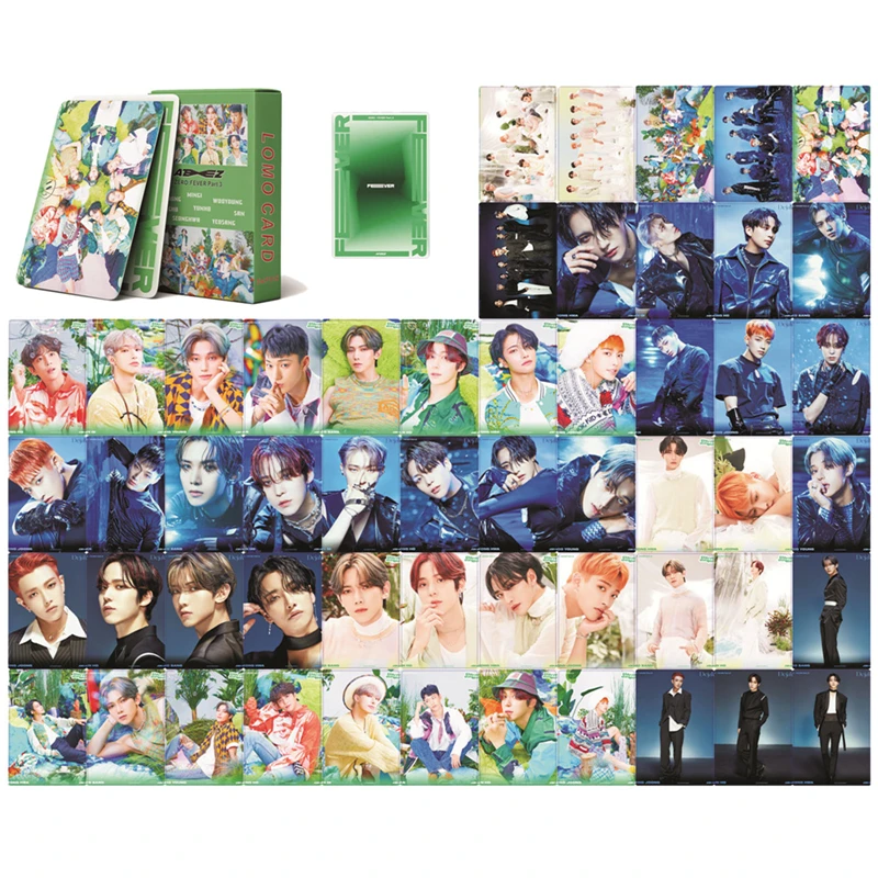 

NEW 54CS/Set Kpop ATEEZ New Album Zero:fever Part 3 Photo Cards HD Printed Postcard LOMO Cards For Fans Collection Gift