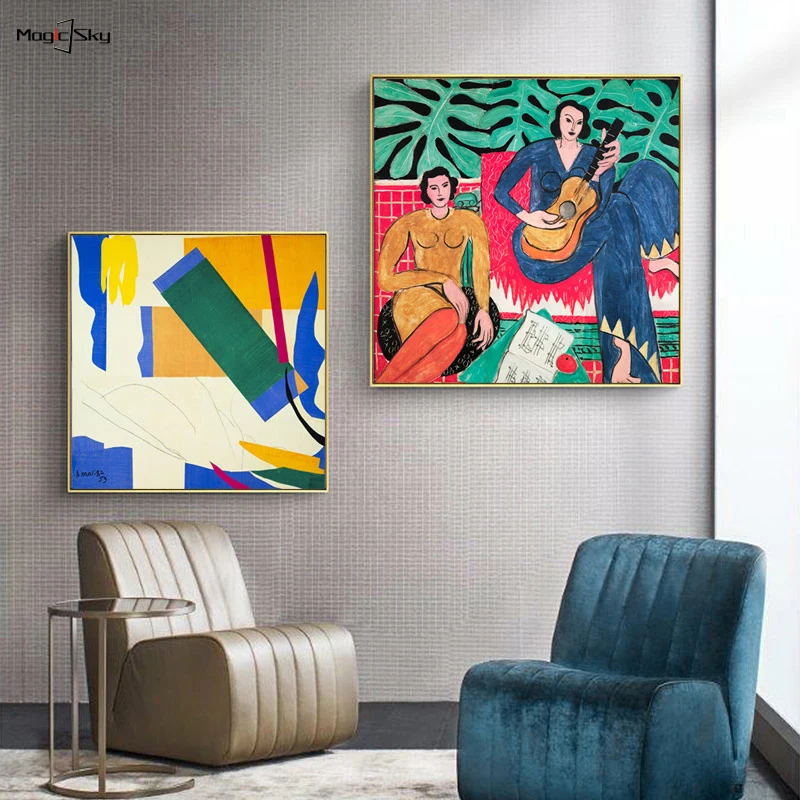 

Ретро-постеры и принты Анри Матисса, винтажные абстрактные картины на холсте, настенные картины для гостиной, домашний декор