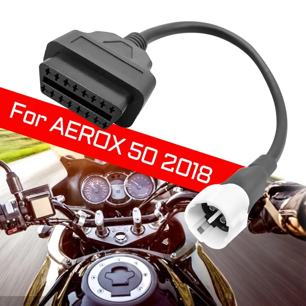 

OBD2 Code Reader Adapter Cable 3 Pin Link to Diagnostic Tool for -Yamaha X-MAX N-MAX MT-125 Motorcycle Cafe Racer Accessories