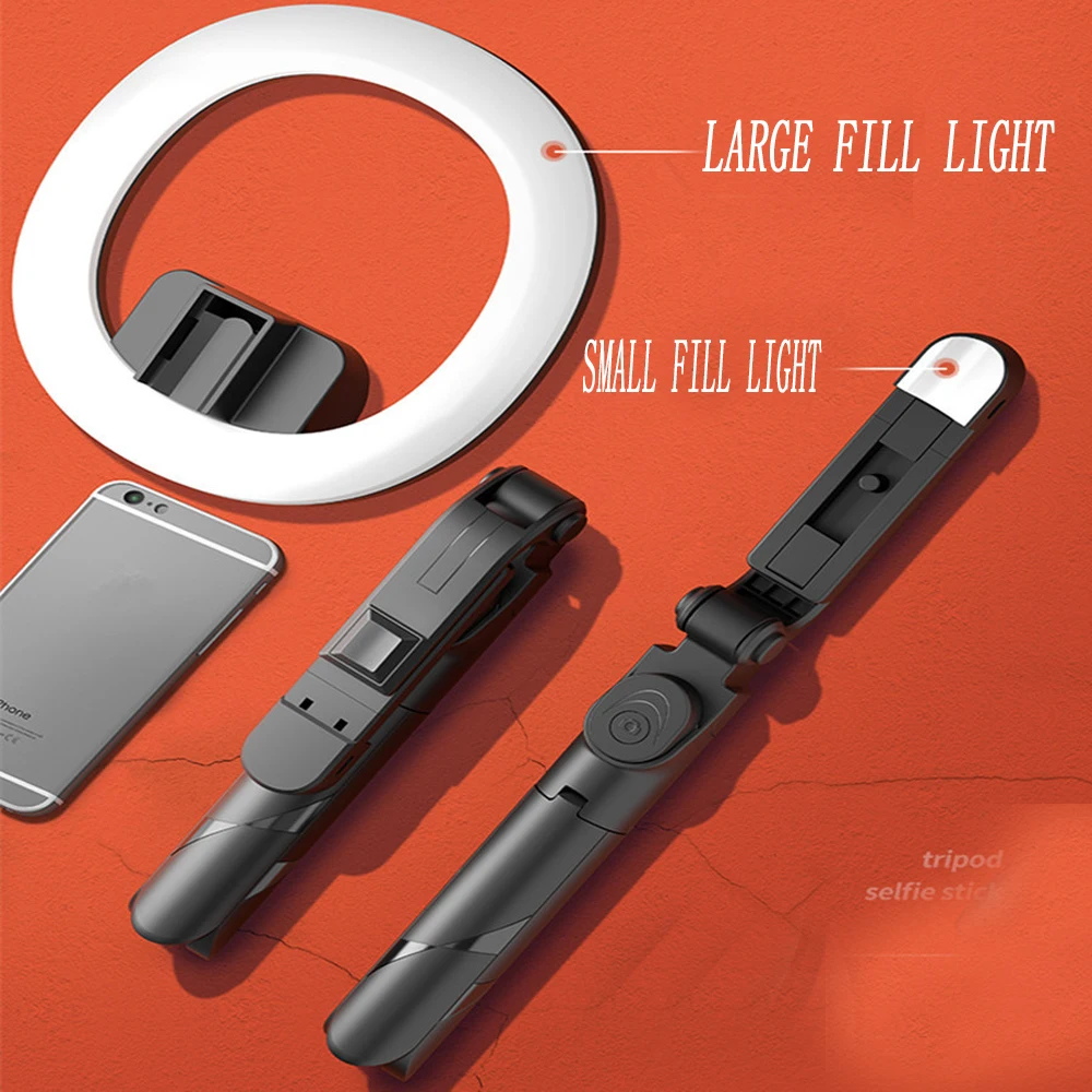 Кольцевой светодиодный светильник 4 в 1 лампа для косметологии беспроводная