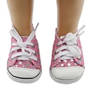 Детские кроссовки ручной работы, аксессуары для одежды для девочек, размер 43 см, красивые кукольные туфли