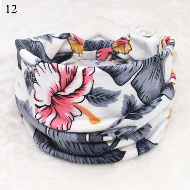 

New Bohemia Women Wide Cotton Stretch Headbands Girls Leaf Pattern Printed Headpiece Headwrap Headwear Bandage Elastic Hairbands