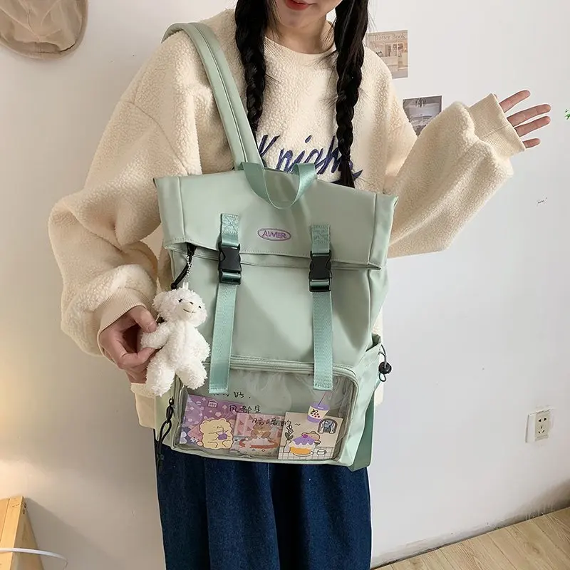 

Backpack NEW Nylon backpack Korean fashion Backpack kawaii School backpack Casual backpack for girls backpack female 2021