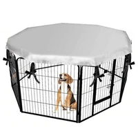 dog playpen cover uv resistant waterproof windproof shade pet crate cover