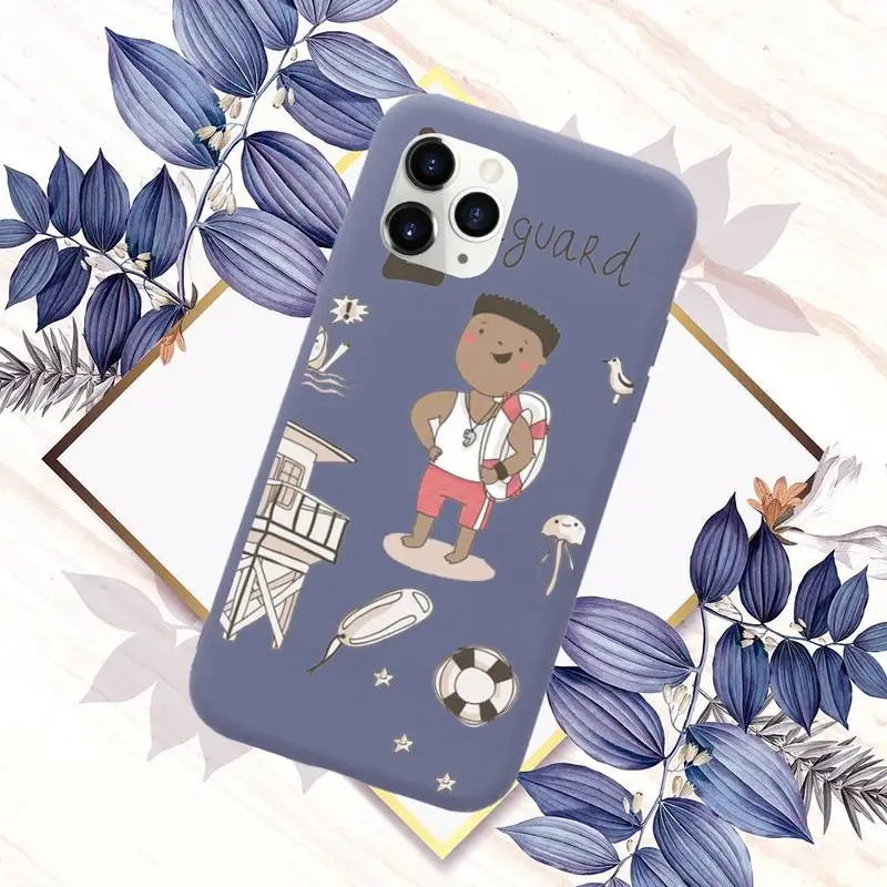 

Cartoon Cute Profession Teacher Phone Case Candy Color for iPhone 6 7 8 11 12 s mini pro X XS XR MAX Plus