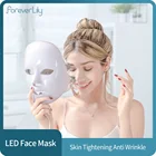 7 цветов Светодиодная маска для лица Омоложение светодиодный светодиодная маска фототерапия уход за лицом Красота анти отбеливание акне маска для удаления морщин