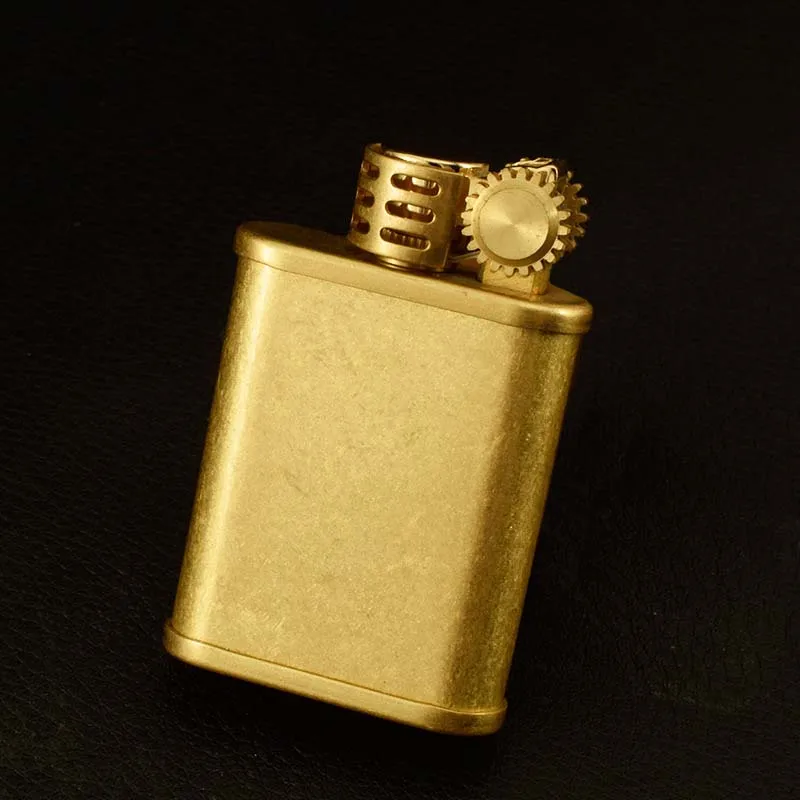 Ретро ветрозащитная Зажигалка на керосин портативная для масла латунный