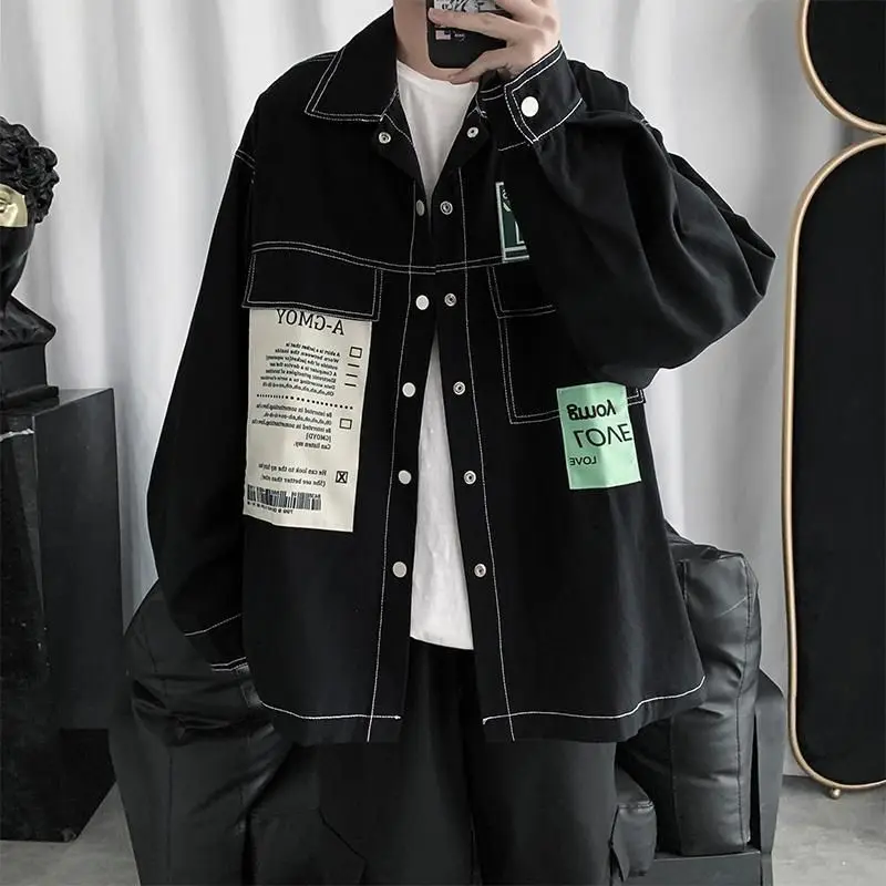 Весна-Осень 2022 красивая куртка в гонконгском стиле для мужчин и женщин Корейский