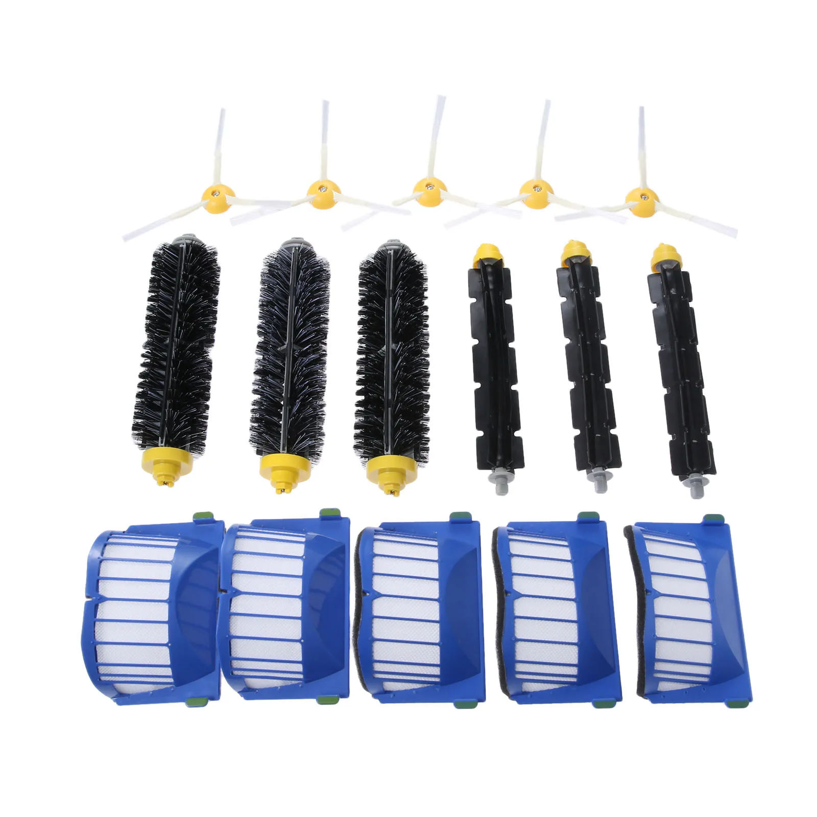16pcs/set Replacement Part Kit Maintenance fits for Roomba 600 620 630 650 660 675 690 Vacuum Clean Robot Brushes HEPA Filter |