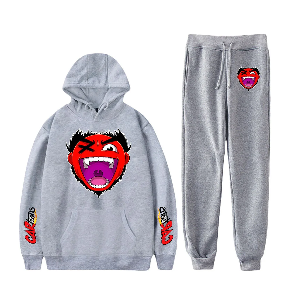 

2021 New CaRtOoNz Hoodie Sweatshirt Sweatpants Suit Fashion casual Shirt Trousers Sets Unisex Clothes Bottom Pullover