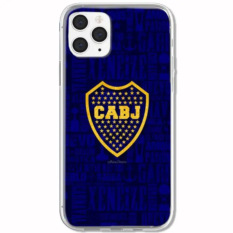 

Football CABJ Club Phone Case For Clear&P Iphone 5s Se 6 6s 7 8 11 12 X Xs Pro Plus Mini Max Fundas Cover