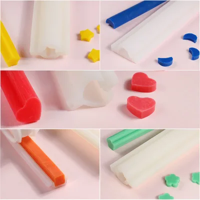Различные трубки DIY форма для мыла свечи Длинные сэндвичи силиконовая сердце