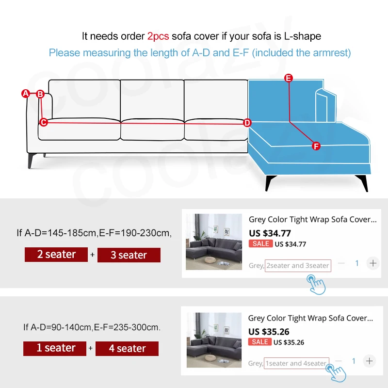 Серый Цвет эластичные Диван Обложка Loveseat крышку диванных чехлов для Гостиная