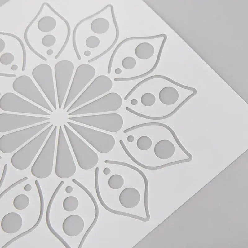 

12Pcs 12Pcs Kids Datura Flowers Drawing Molds Plastic Children Painting Stencils DIY Paper Art Craft Card Label Scrapbook Toy