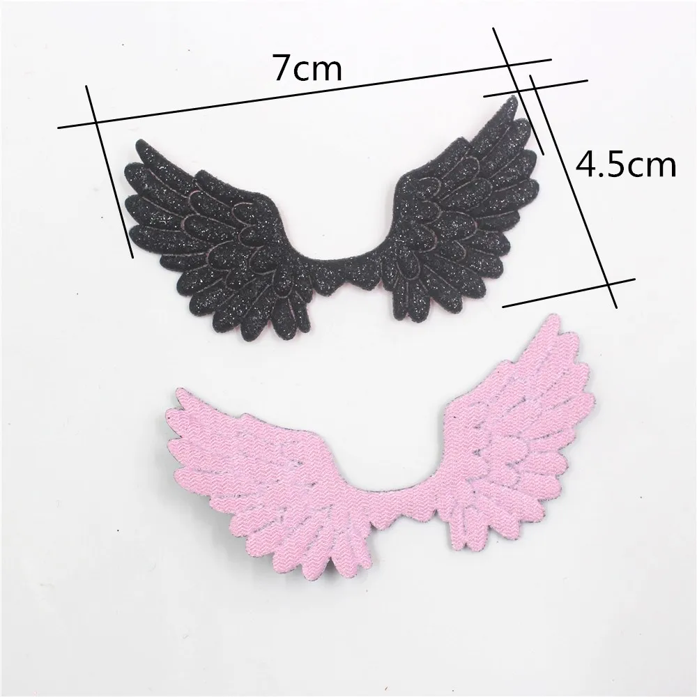 10 шт. 7*4 5 см Сияющий Золотой порошок &quotкрылья ангела&quot Головные уборы зажим для