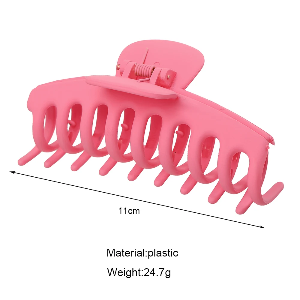 

Korean Acrylic Hair Clips Solid Big Hair Claws Elegant Frosted Hairpins Barrette Headwear for Women Girls Hair Accessories