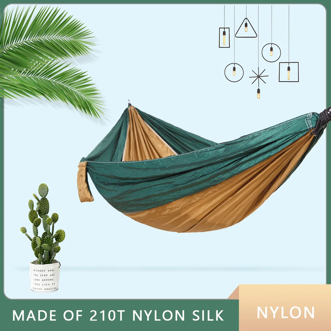 Single Double hammock Nylon hanging bed durable ultra-light Sleeping Bed Swing Outdoor Camping Travel 2 Persons With Carry Bag |