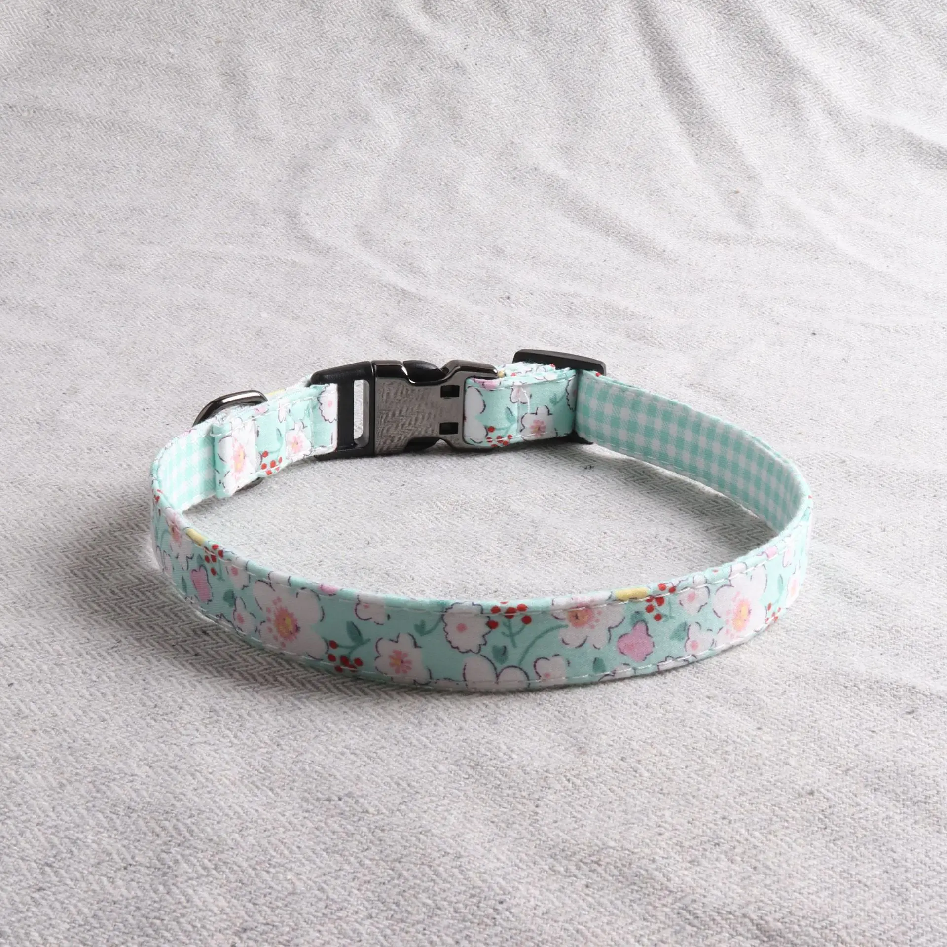 Мягкий ошейник для собак ткань милый стиль домашних животных цветочный дизайн с