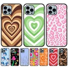 Чехол для Iphone 13 Mini, чехол для iphone 13 11 12 Pro Max, чехлы с сердечками и кругами XR X XS Max 7 8 Plus SE 2020 6 6S, Чехол 12promax