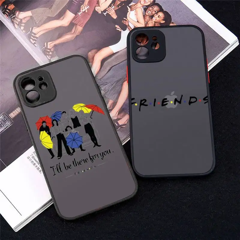 

Friends TV Show Phone Case For iPhone 12 11 Mini Pro XR XS Max 7 8 Plus X Matte transparent cover