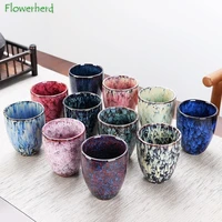 large tea cup teaware ceramic porcelain kung fu tea set tea cup creative rabbit glaze built in household water cup tea bowl