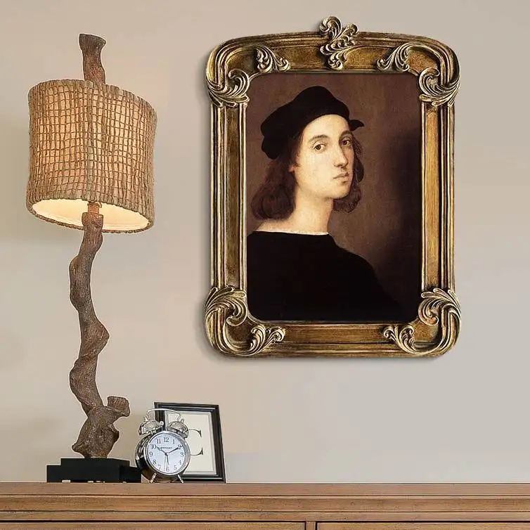 

Европейская креативная декоративная фоторамка из смолы, стол для свадебной фотосъемки, прикроватный стол, полимерное украшение, можно пове...