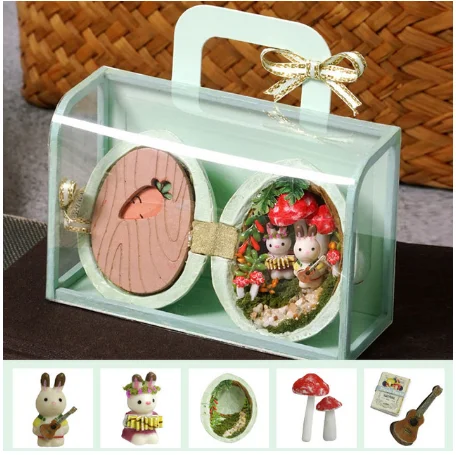 DIY миниатюрная мебель для кукольного дома деревянный Миниатюрный Кукольный дом