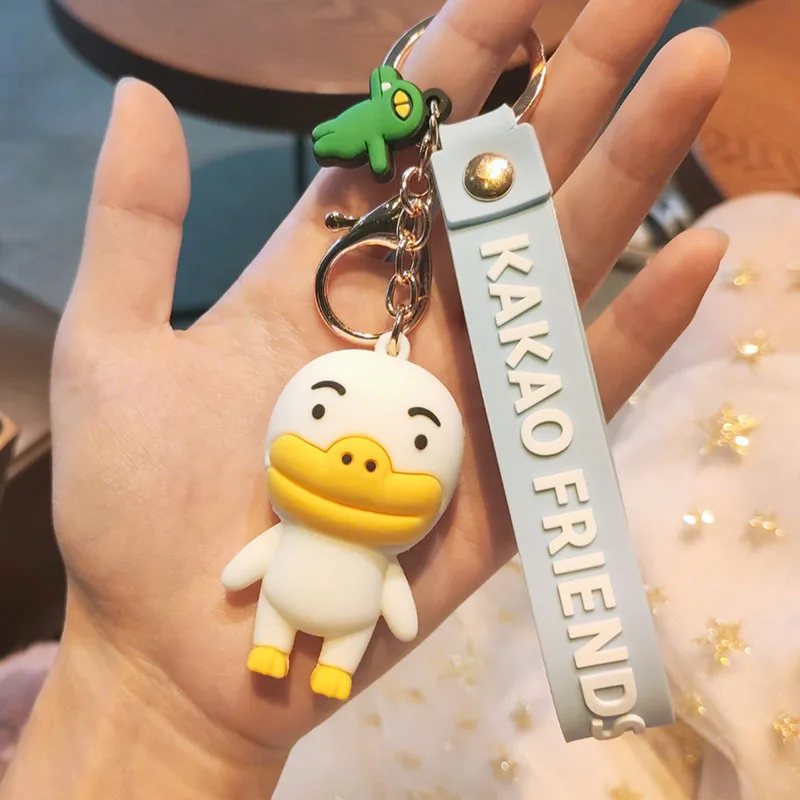 

Cartoon Ainme Lucky Kobito Bear Gog Keychains Accessories Rope Key Chains Animal Holder Llavero For Women Girl Fart Peach Jun