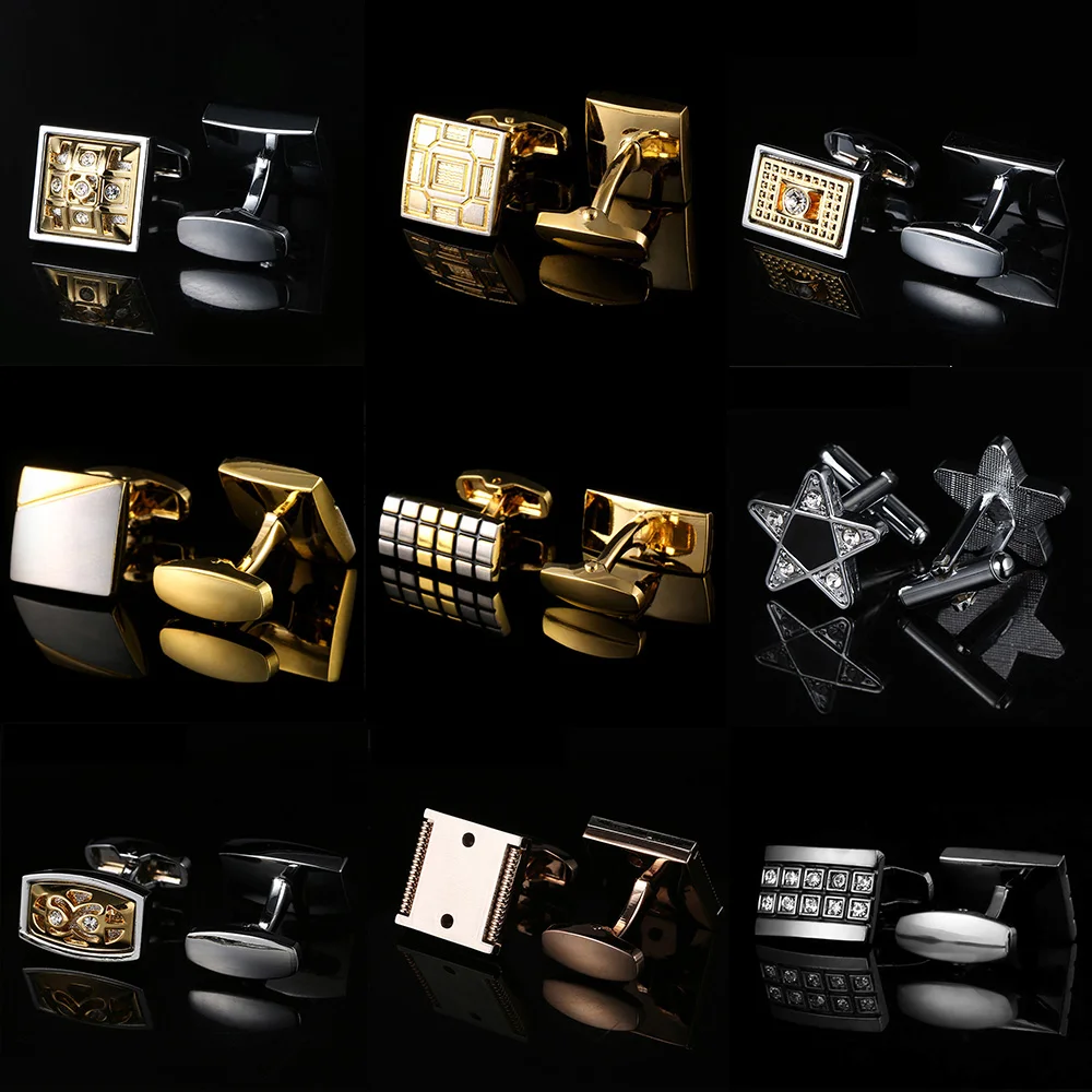 Мужские Запонки Для тельняшки опт Защита окружающей среды полировка двух цветов