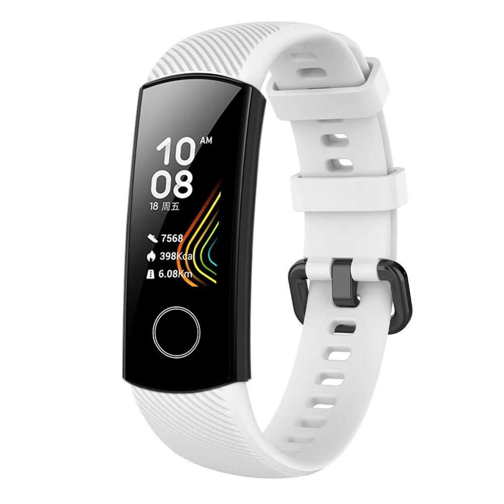 Силиконовый браслет для huawei honor Band 5 Смарт-браслет Amoled Band для honor band 5 глобальная версия Correa honor band 4