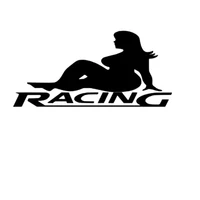 racing fat sexy girl sticker vinyl decal for car and others finish glossy accessories motorcycle helmet car styling