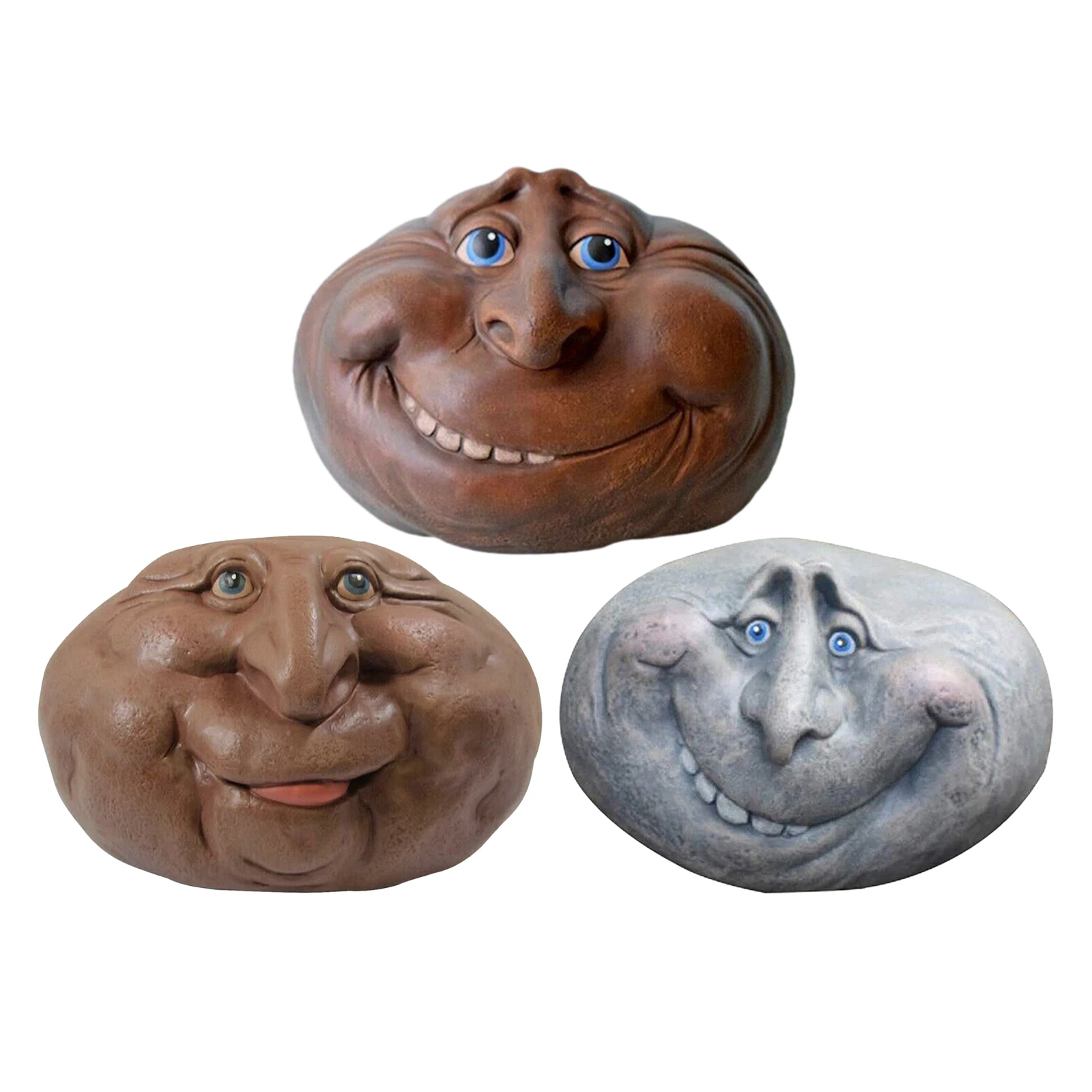 

Rock Face Mystical Garden Stones for Indoors/Outdoors/Patio Porch