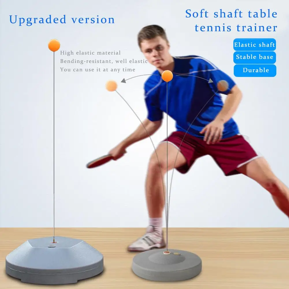 Portable Table Tennis Training Set Non-slip Base Soft Shaft With 2 Rackets Ping Pong Balls Practice Trainer | Спорт и развлечения
