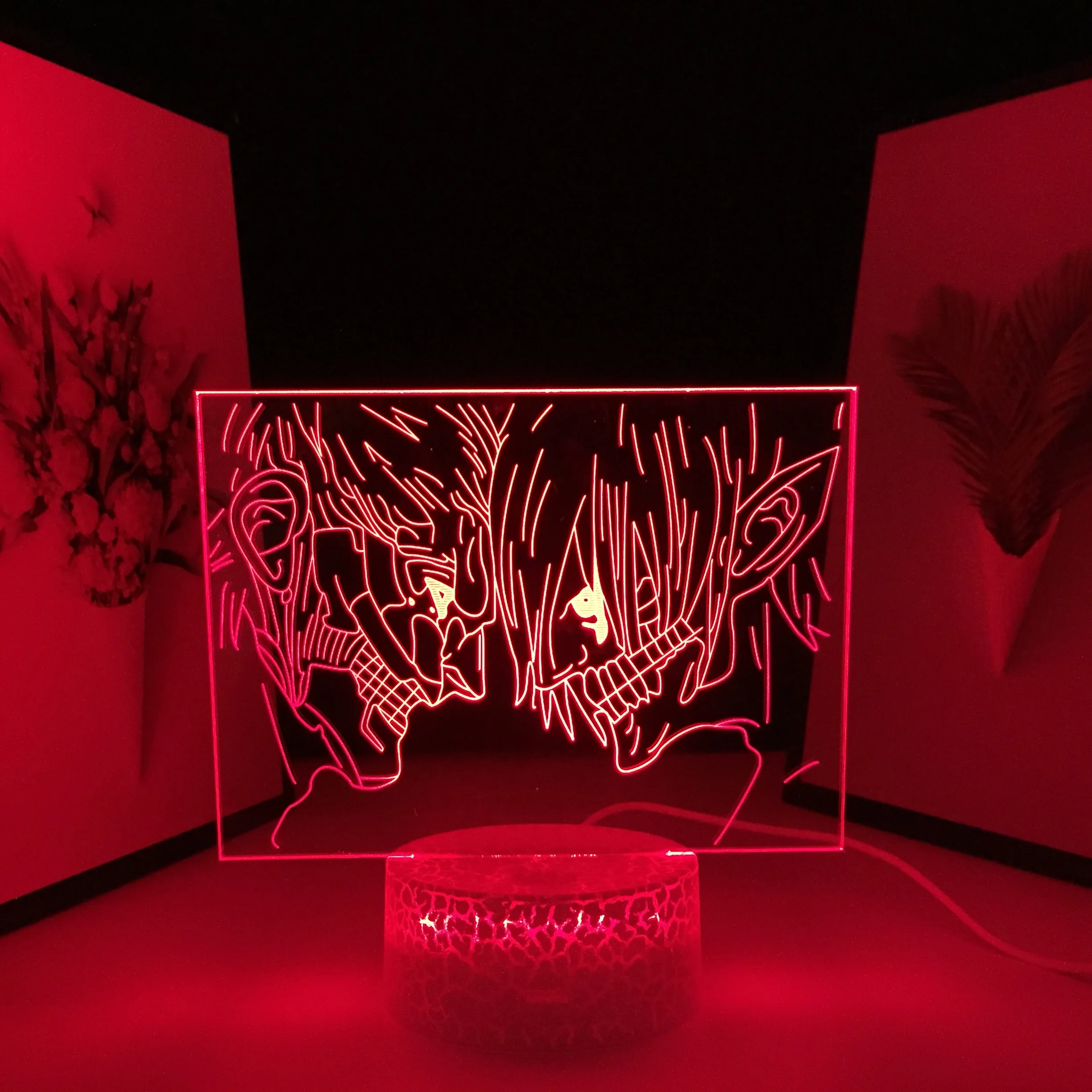 

Attack on Titan Anime 3D Lamp The Armored Titan Night Light for Kids Gift Bedroom Decoration Manga LED Table Light