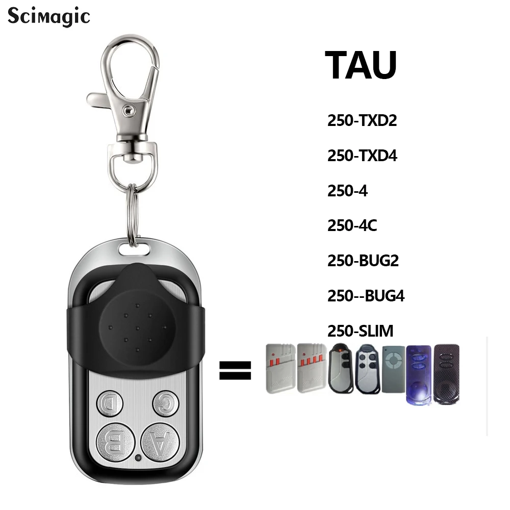 

TAU 250-TXD2 250-TXD4 2Gate control for Garage door Remote control duplicator 433.92MHz Gate door opener For Fix Command Opener