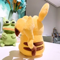 25 28cm pokemon anime sad frog cosplay pikachu bulbasaur charmander squirtle stuffed toys kawaii room decor frog pepe plush doll
