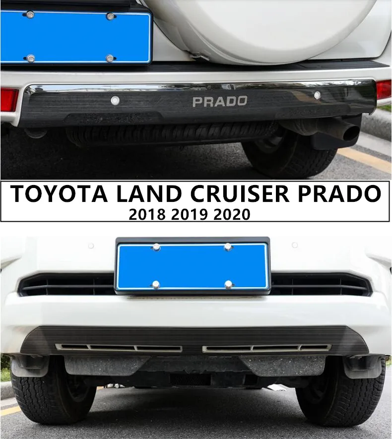 Бампер для TOYOTA LAND CRUISER PRADO 150 2018 2019 передний и задний бампер из нержавеющей