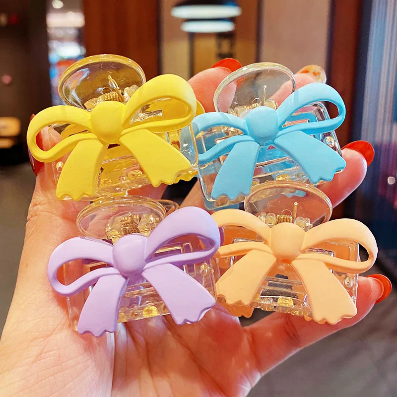 Новые милые красочные заколки для волос с бантом девочек детские декорирования