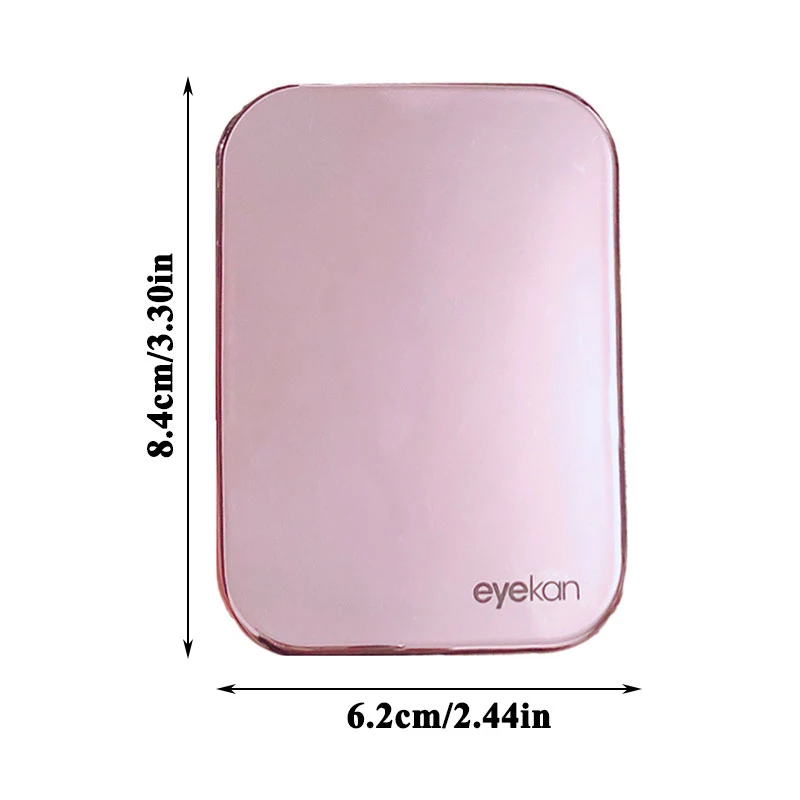 

Square Travel Glasses Lenses Box Eyes Care Kit Holder Solid Color Cute Simple Double Container Mirror Lens Case For Girls