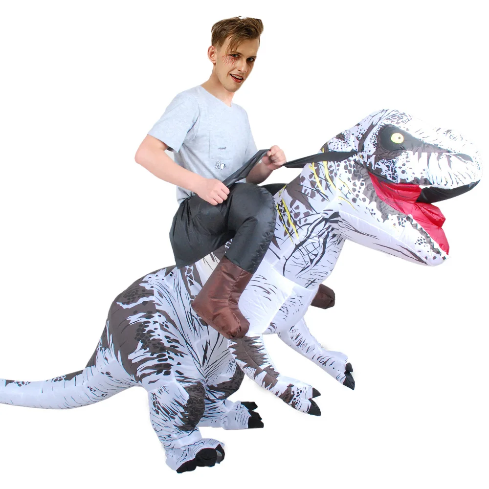 Пурим T-REX Костюм надувной динозавр Косплей Фантазия Blowup карнавал Хэллоуин костюм