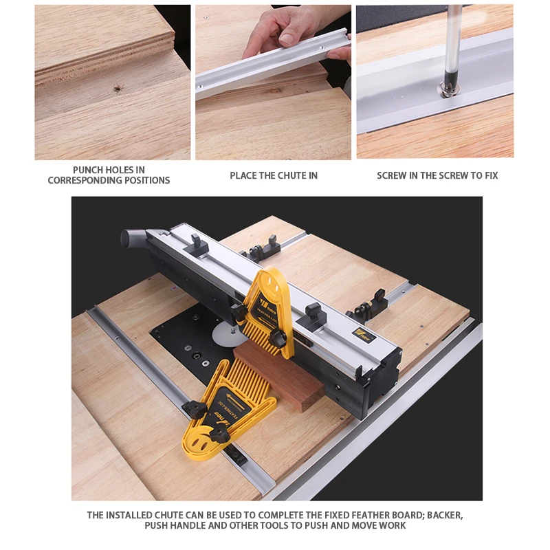 Т образный паз для деревообработки Скользящая дорожка из алюминиевого сплава