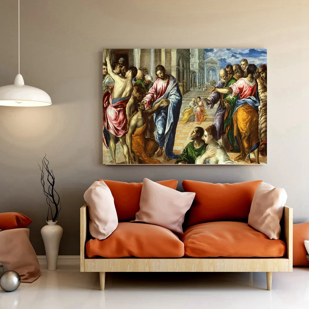 Картина на холсте с изображением Иисуса из древней греческой мифологии Рождение