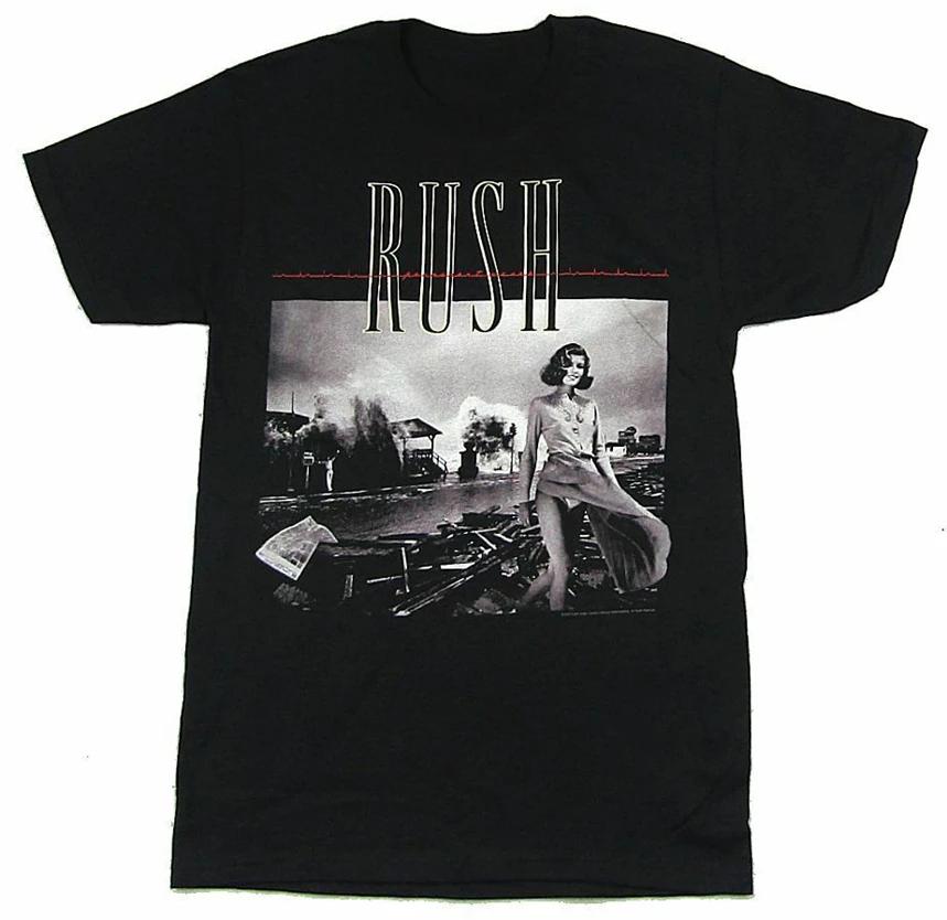 Срочная Перманентная черная футболка с волнами новая группа товар Обложка