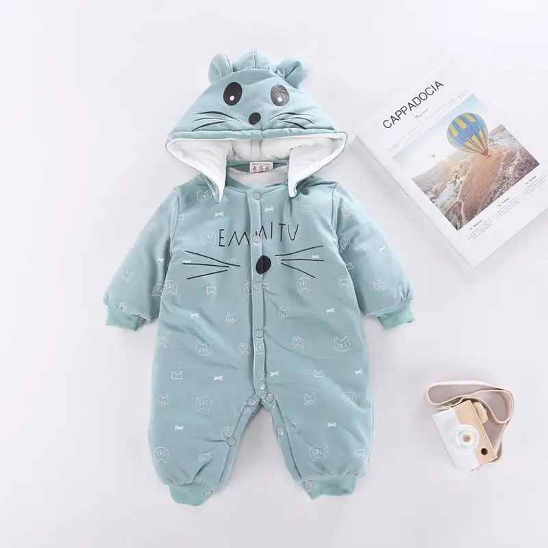 Зимние комбинезоны для новорожденных Детский комбинезон девочек и мальчиков