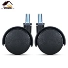 Колесо для мебели Myhomera, бесшумное колесо для стула 30 мм 40 мм 48 мм, винт без тормоза, поворотные колеса, сменные колесики для тележки