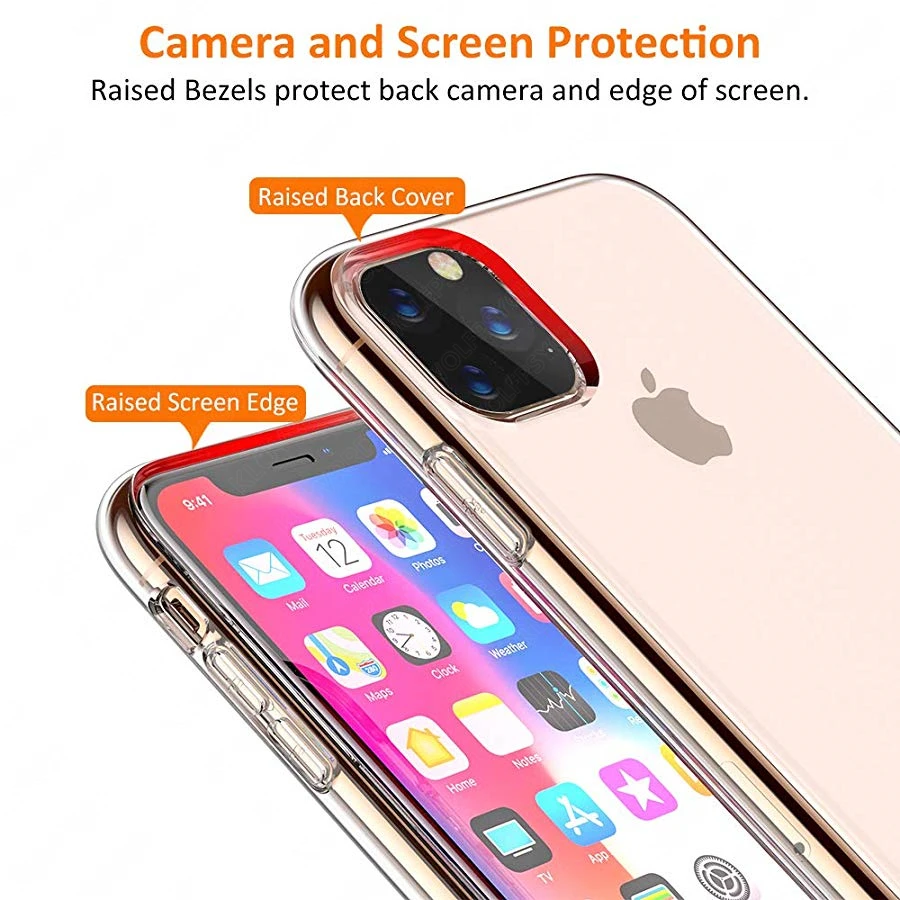 Чехол из ТПУ для Apple iphone XS Max XR 11 pro max Coque Fundas чехол Защитный X 10 7 8 9 6 6S Plus силиконовый