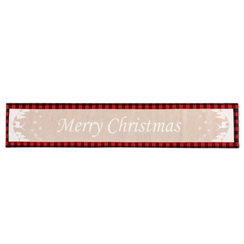 

Red Black Buffalo Plaid Christmas Table Runner Christmas Table Decor Dinnerware Set Dining Christmas Decoration For Home